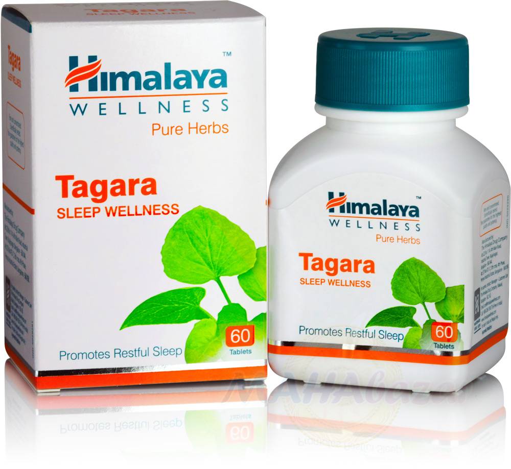 Тагара, натуральное снотворное, 60 таб, производитель Хималая; Tagara, 60 tabs, Himalaya