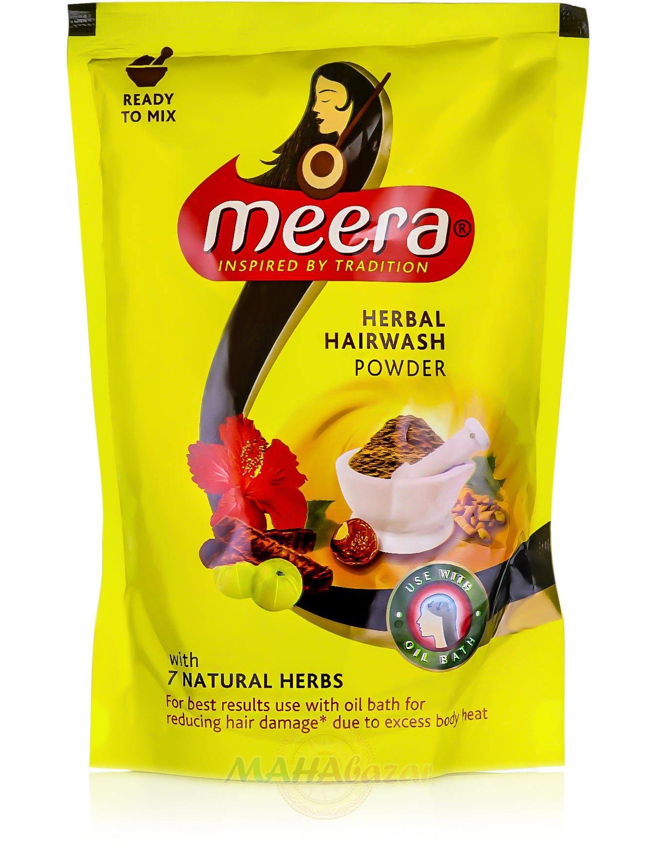 Buy Meera Herbal with 11 Herbs Hairwash Powder 120 g Online at Best Prices  in India - JioMart.