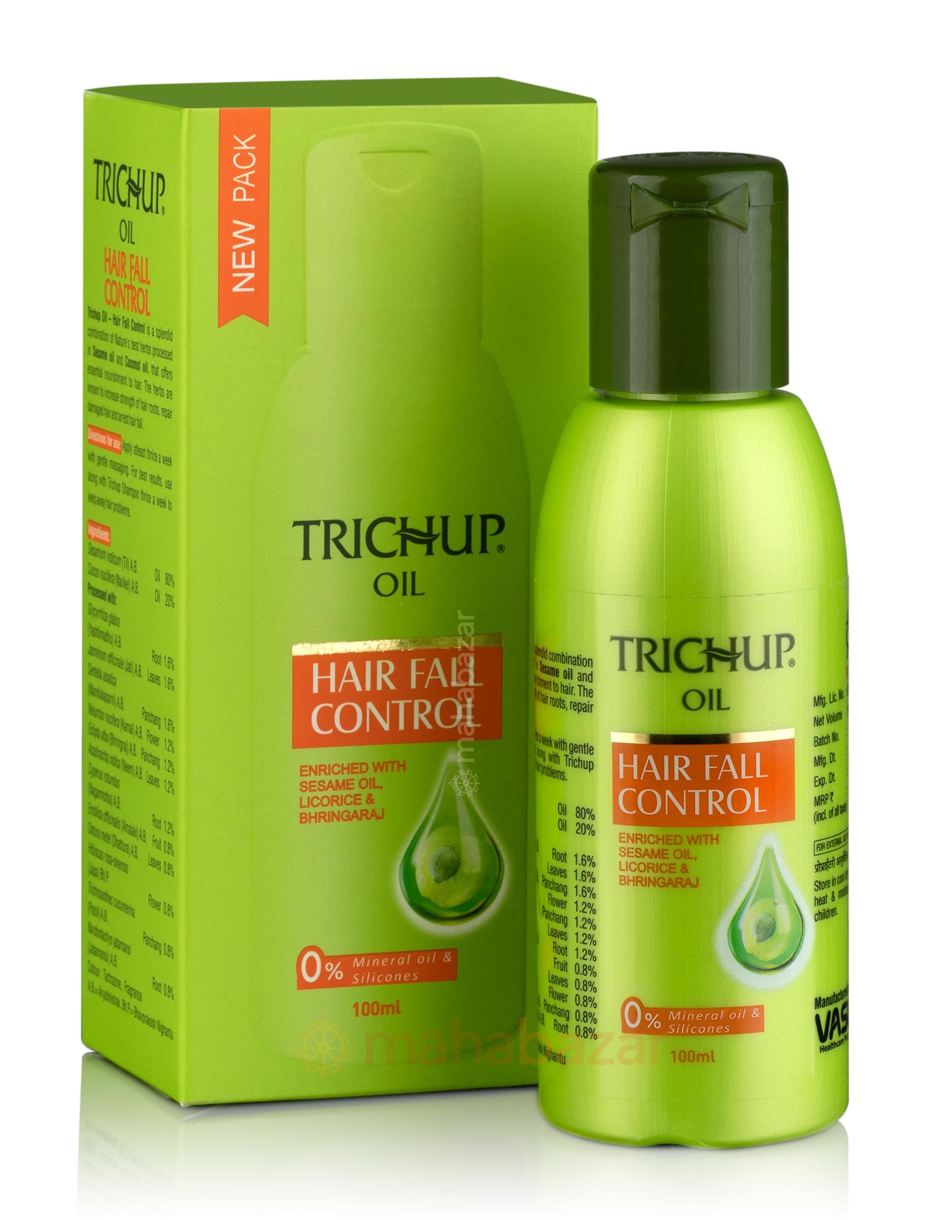Buy Trichup Oil, Hair Fall Control, 100 ml, Vasu