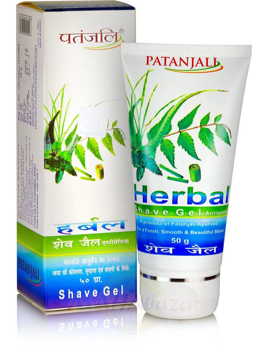 Buy Antiseptic Herbal Shaving Gel, 50 g, Patanjali